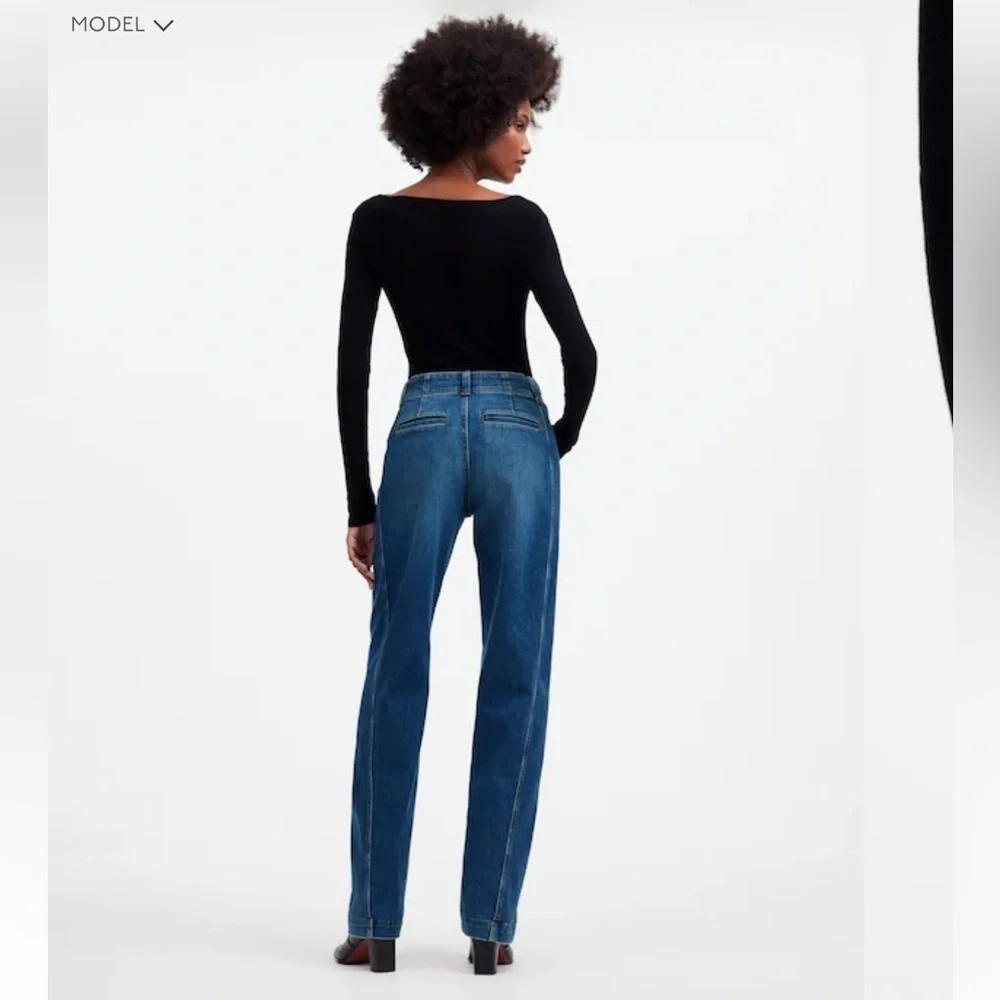 Madewell High-Waist Jeans Tapered Denim Trousers nwt 29 barrel style